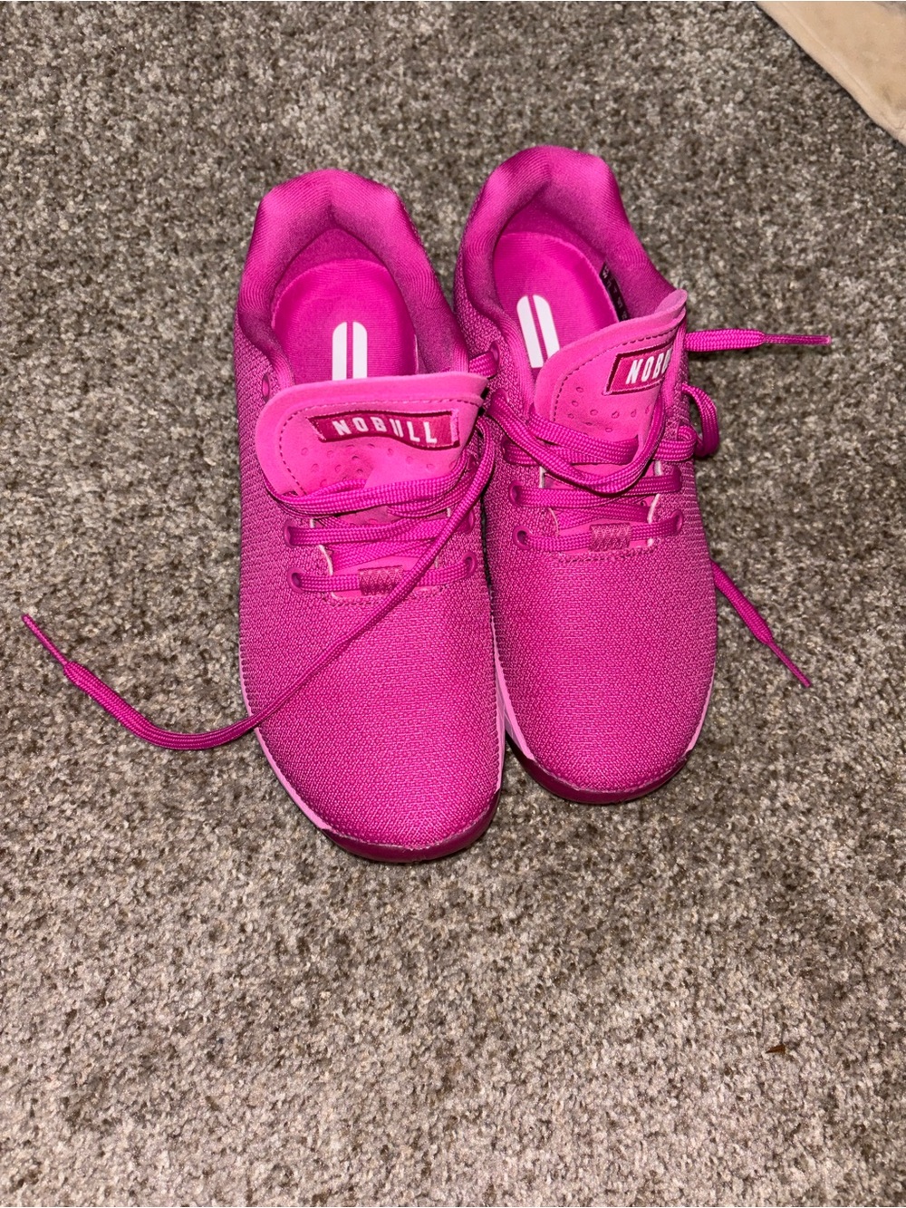 NOBULL women’s Hot Pink Knit Sneakers